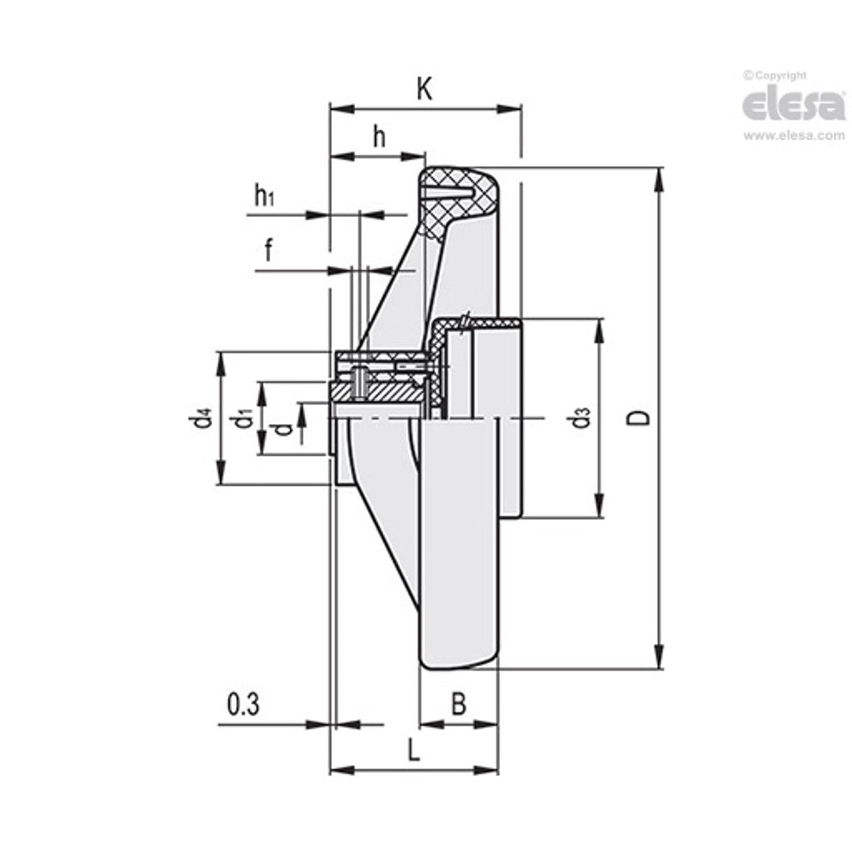 VRTP-XX Handwheels for position indicators technopolymer Without handle VRTP.200-GXX2 A-16