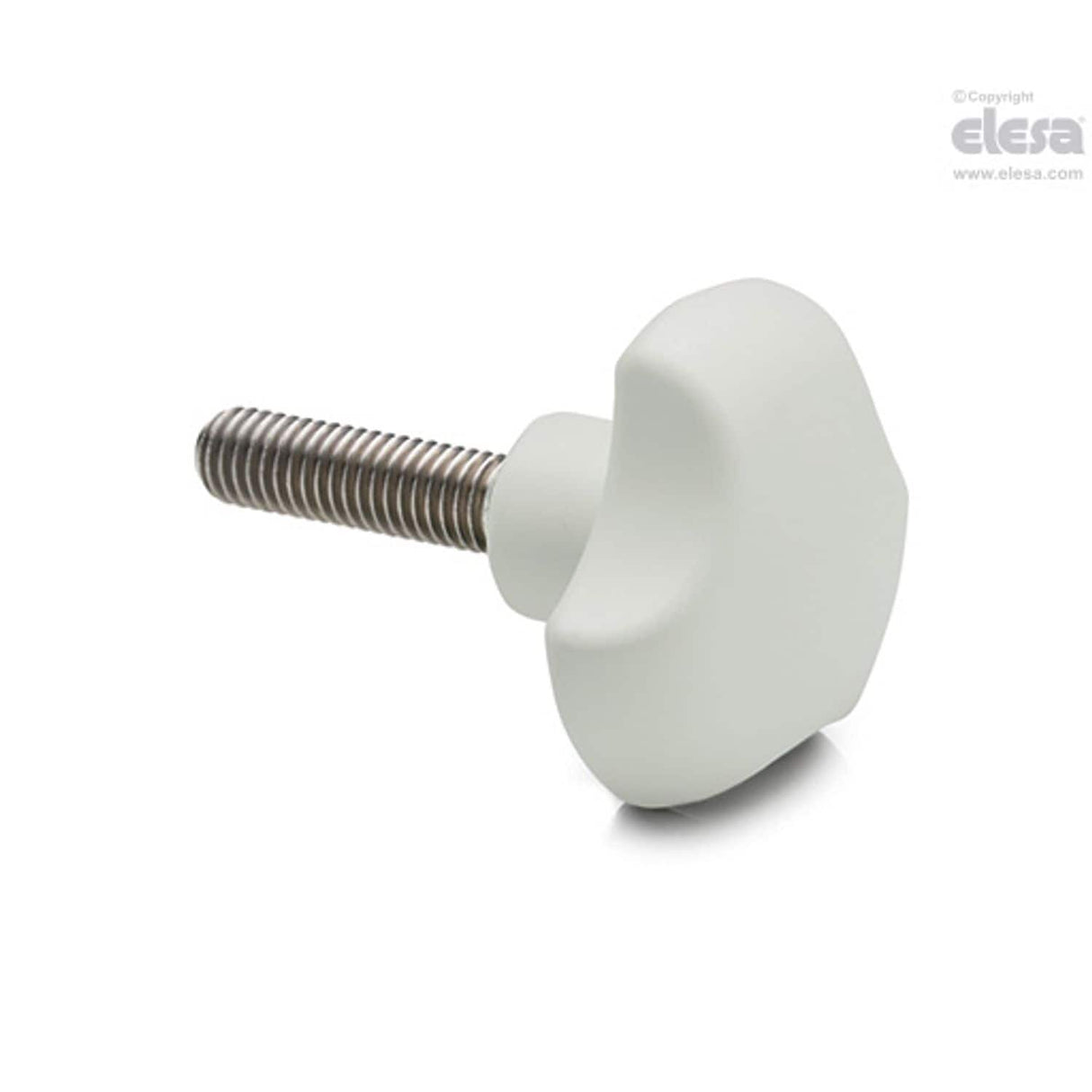 VTT-CLEAN Solid knobs Technopolymer easy cleaning Threaded stud VTT.60-SST-p-M12x50 CLEAN