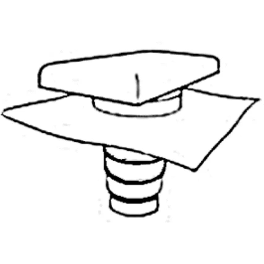 Vent Roof Kit 500 x 500mm Dark Grey 5 Way Ventilation Terminal