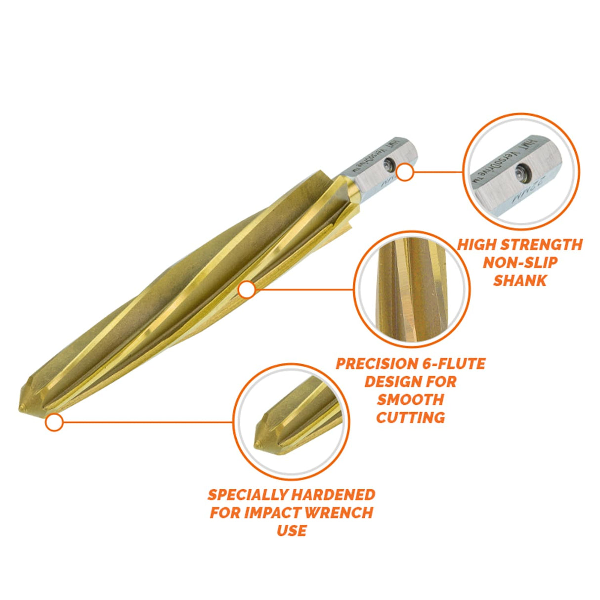 VersaDrive Impact Reamer Set, 14, 18, 22mm