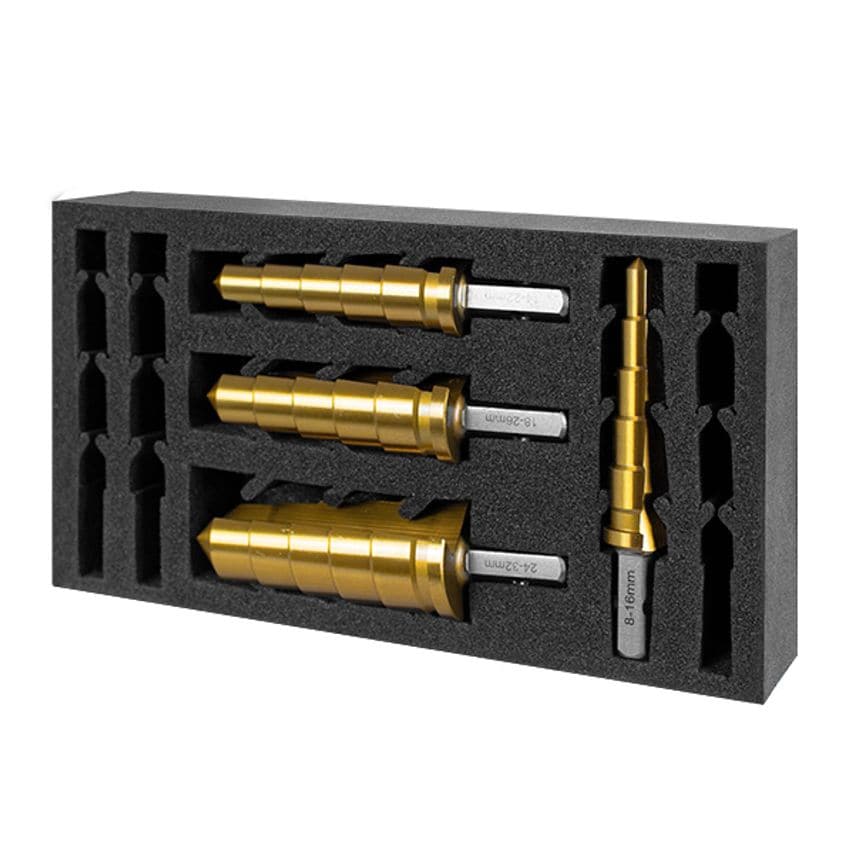 VersaDrive ImpactaStep Cutter InsertFoam Set 16, 22, 26, 32mm