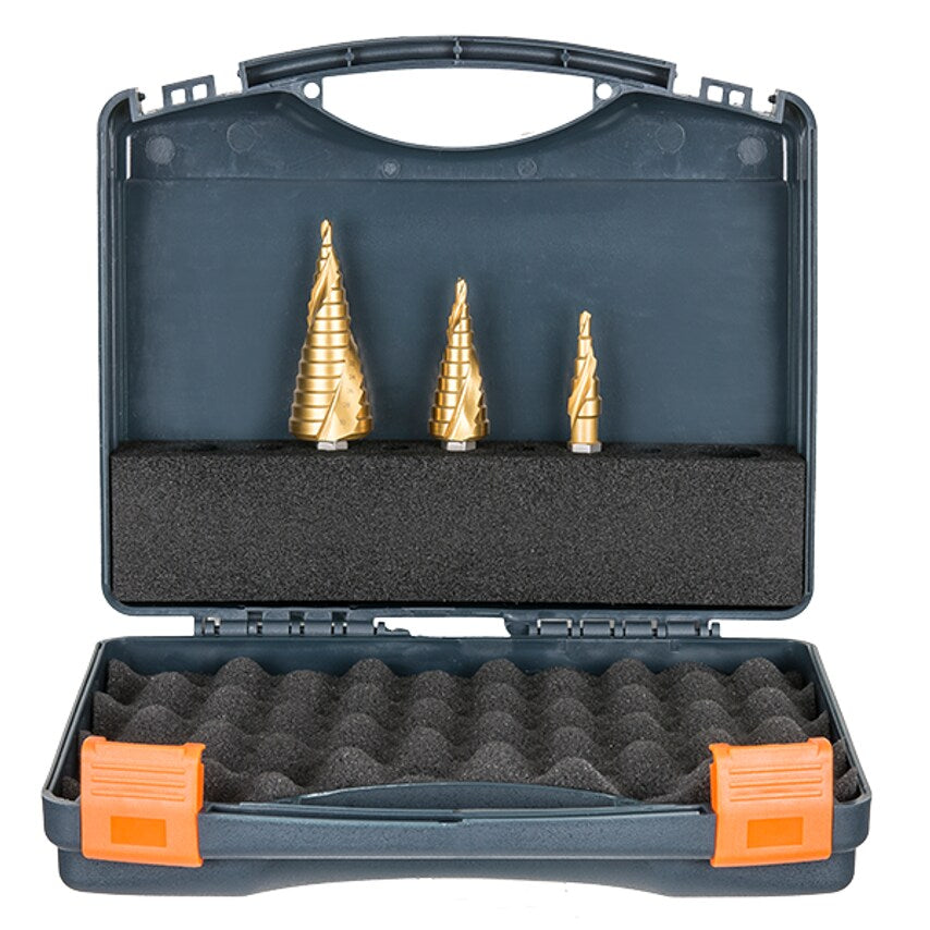 VersaDrive Step Drill Bit Set: 1/2, 7/8, 1-3/8"