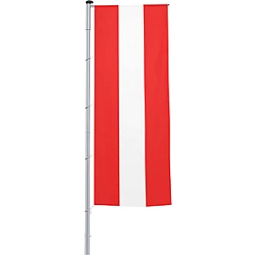 Vertical Flag With Outrigger/National Flag, Format 1.2 X 3 M, Austria