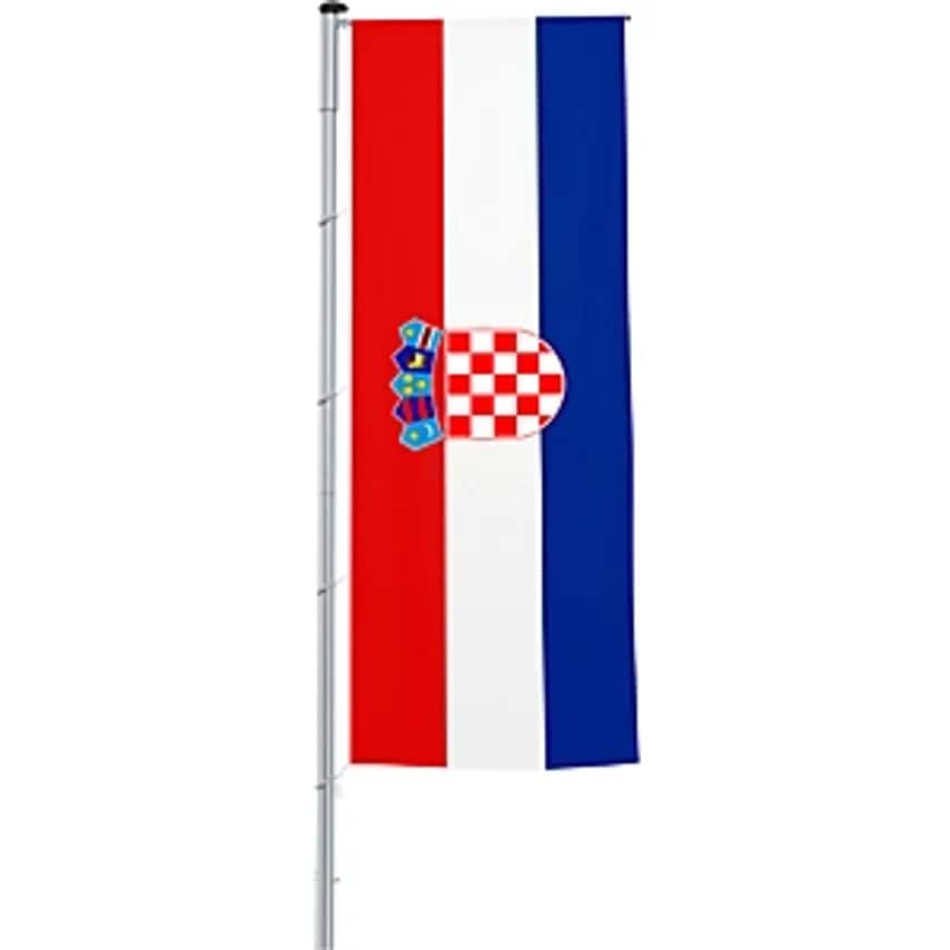 Vertical Flag With Outrigger/National Flag, Format 1.2 X 3 M, Croatia
