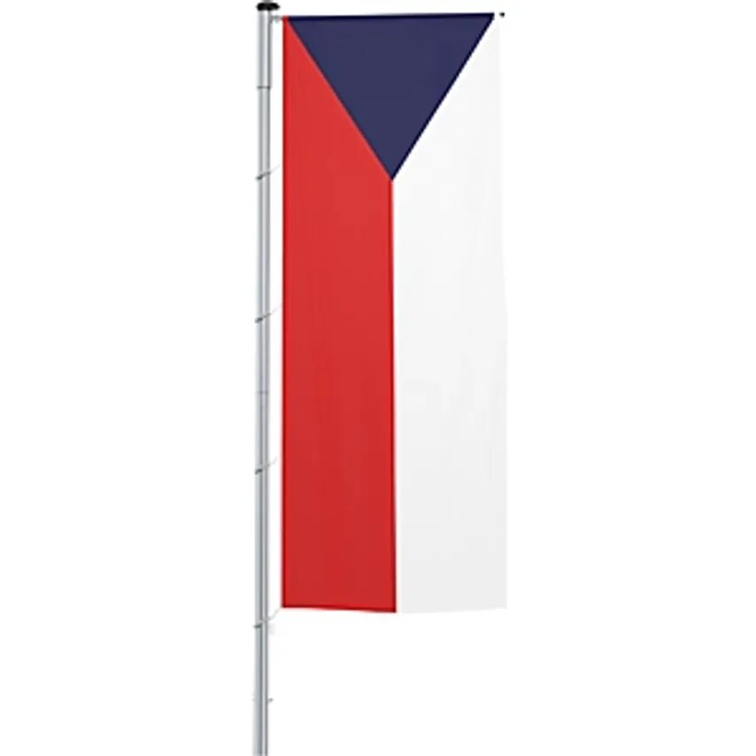 Vertical Flag With Outrigger/National Flag, Format 1.2 X 3 M, Czech Republic