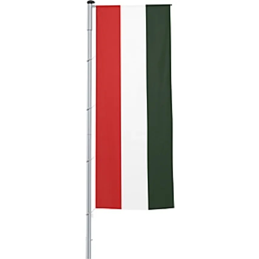 Vertical Flag With Outrigger/National Flag, Format 1.2 X 3 M, Hungary