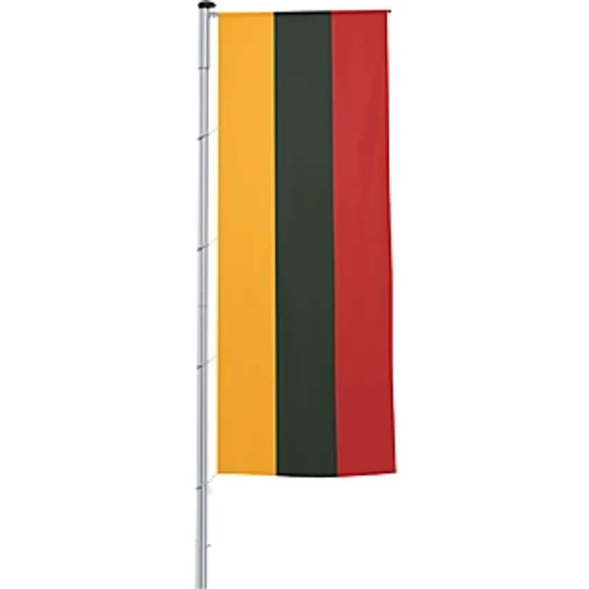 Vertical Flag With Outrigger/National Flag, Format 1.2 X 3 M, Lithuania