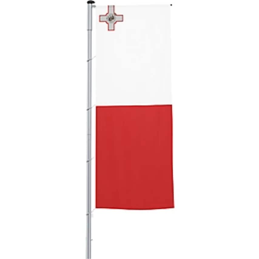 Vertical Flag With Outrigger/National Flag, Format 1.2 X 3 M, Malta