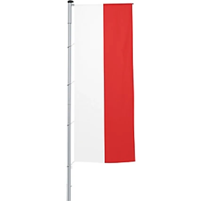 Vertical Flag With Outrigger/National Flag, Format 1.2 X 3 M, Poland