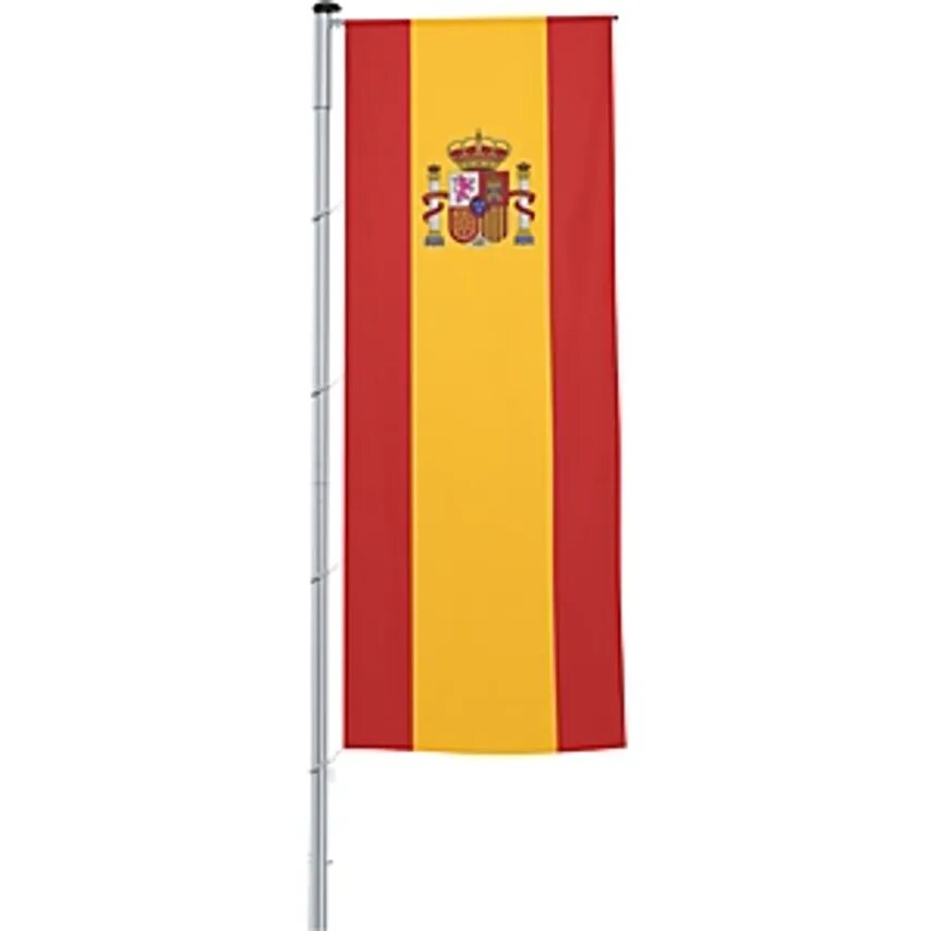 Vertical Flag With Outrigger/National Flag, Format 1.2 X 3 M, Spain
