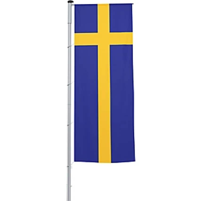 Vertical Flag With Outrigger/National Flag, Format 1.2 X 3 M, Sweden