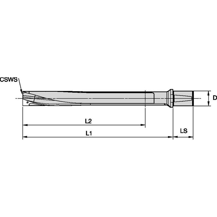 WD50FDS40491M Kplus Shank 10 x D NG=40mm
