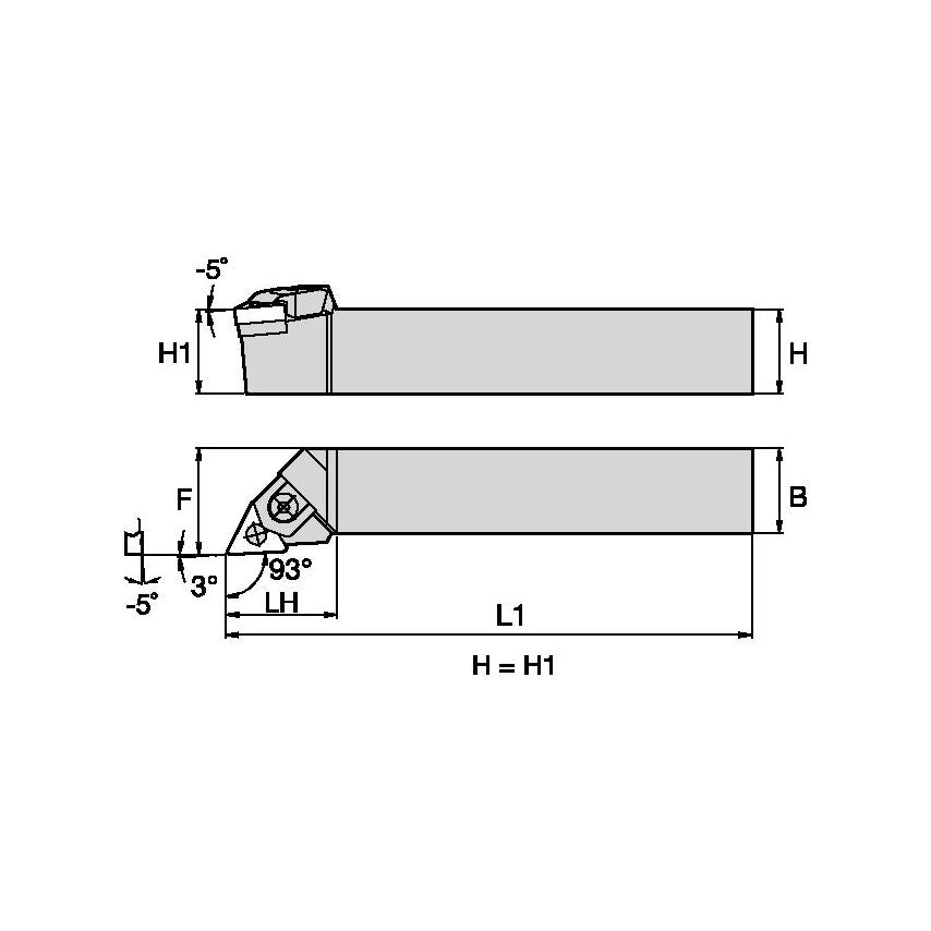 WTJNRS164 W Clamping Holder W1.00 L6.00