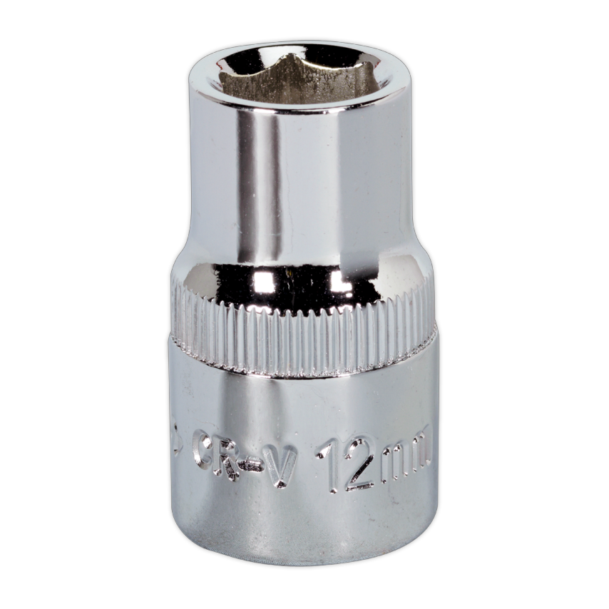 WallDrive Socket 12mm 1/2" Square Drive Fully Polished