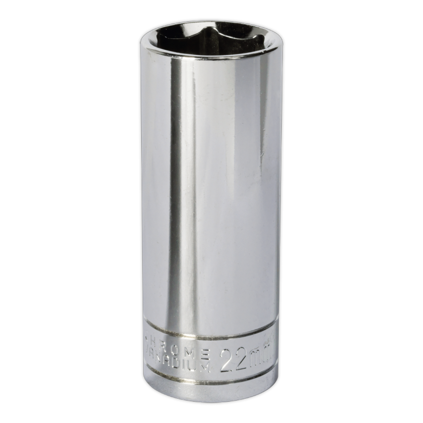 WallDrive Socket 22mm Deep 1/2" Square Drive