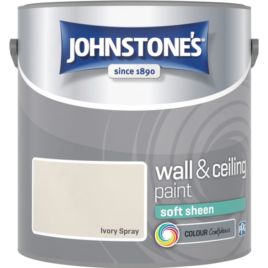 Wall & Ceiling Soft Sheen 2.5L Ivory Spray