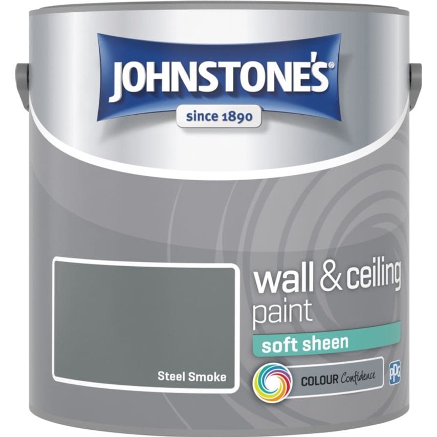 Wall & Ceiling Soft Sheen 2.5L Steel Smoke