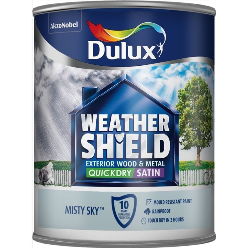 Weathershield Quick Dry Satin 750ml Misty Sky