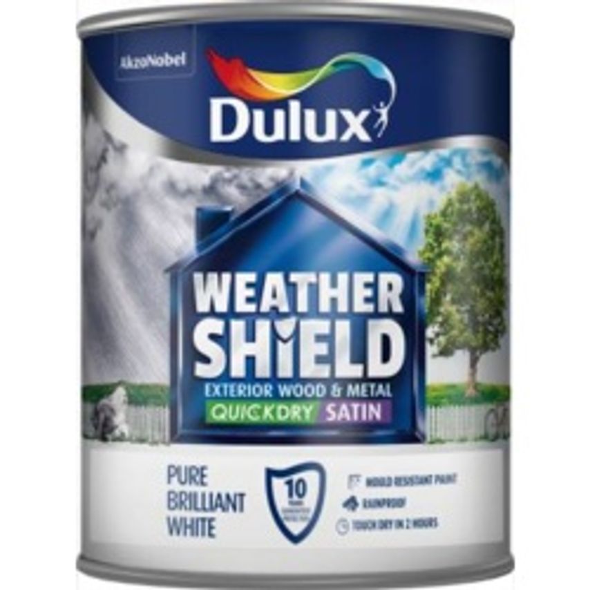 Weathershield Quick Dry Satin 750ml Pure Brilliant White