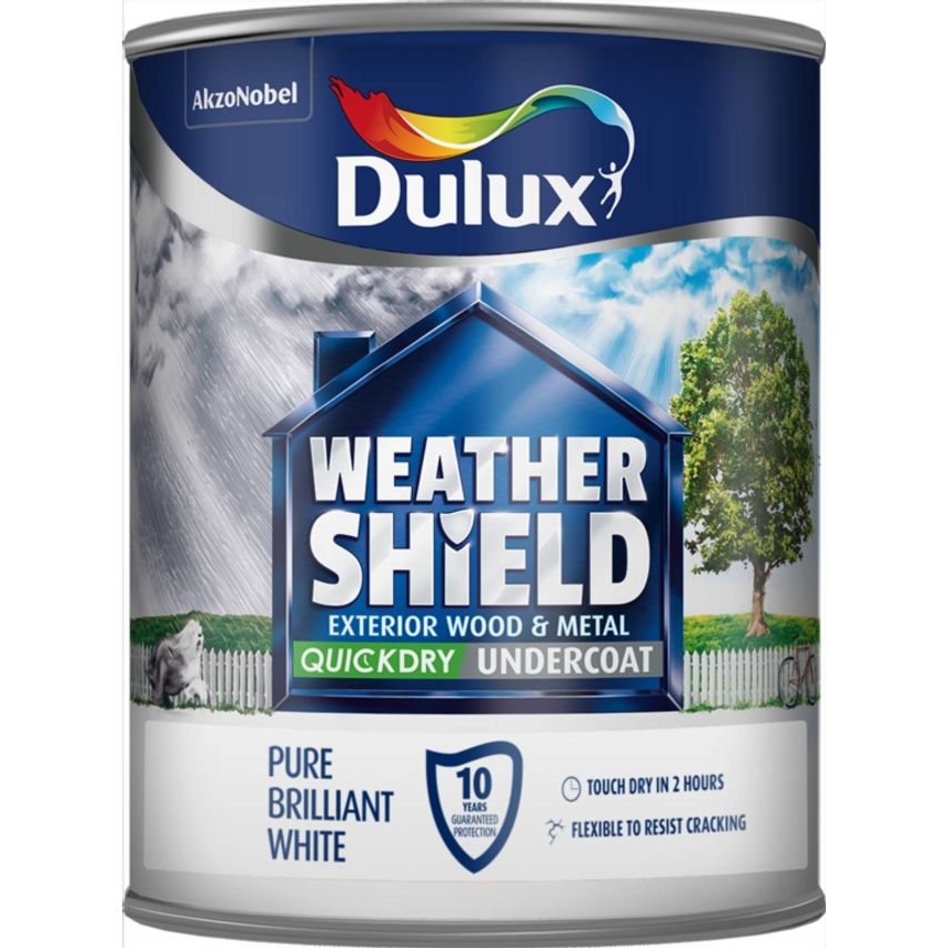 Weathershield Quick Dry Undercoat 750ml Pure Brilliant White
