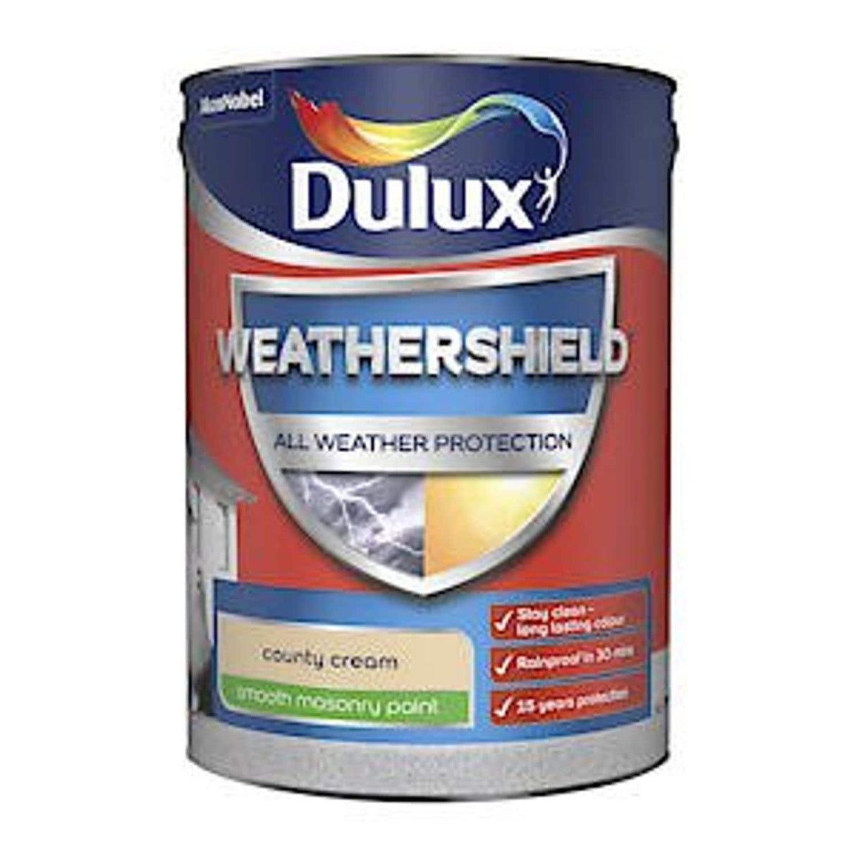 Weathershield Smooth Masonry Paint - County Cream - 5L