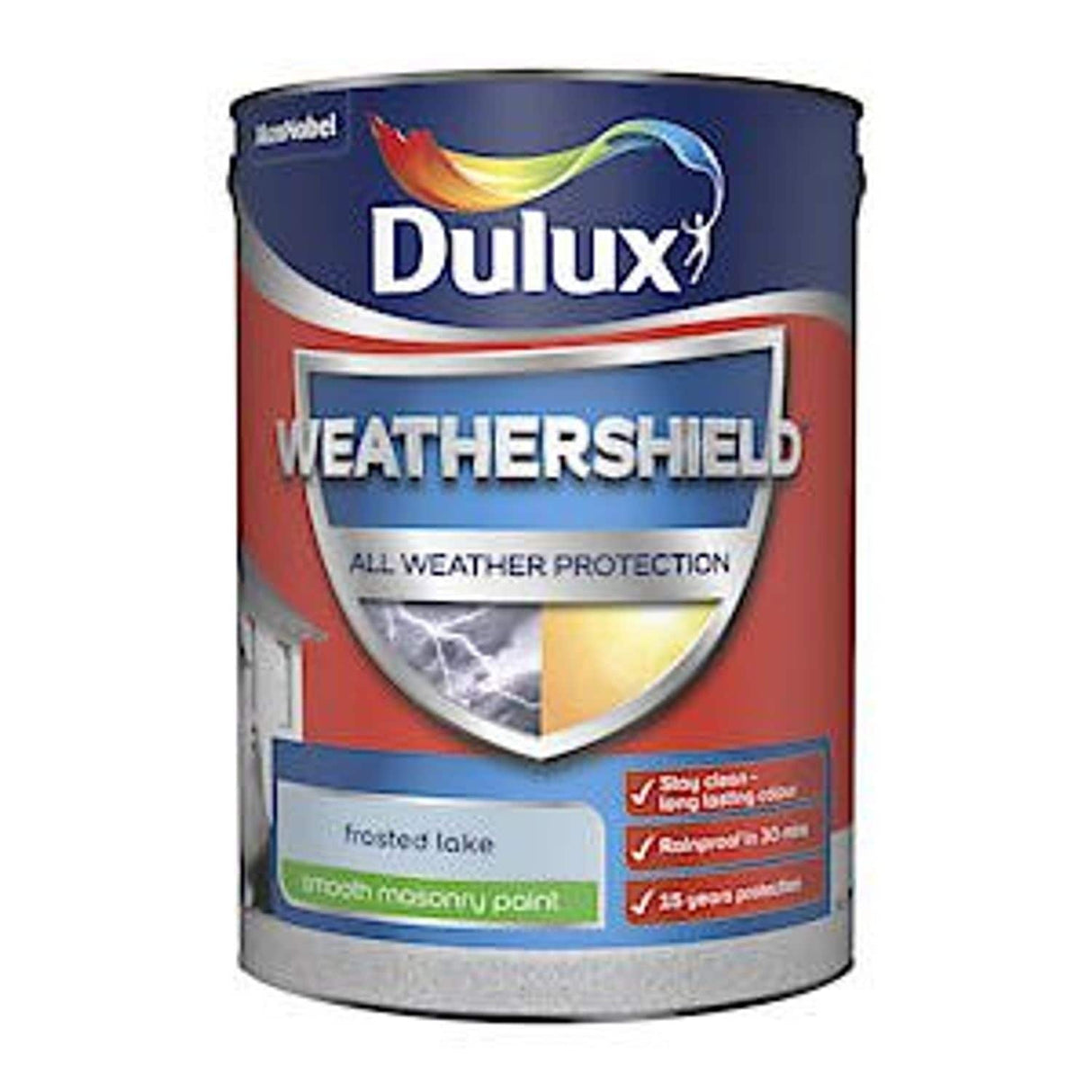 Weathershield Smooth Masonry Paint - Frosted Lake - 5L