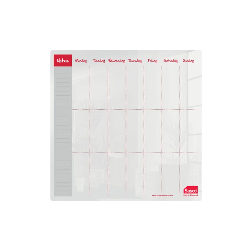 Weekplanner Acrylicdesk&Semi 300X300Mm