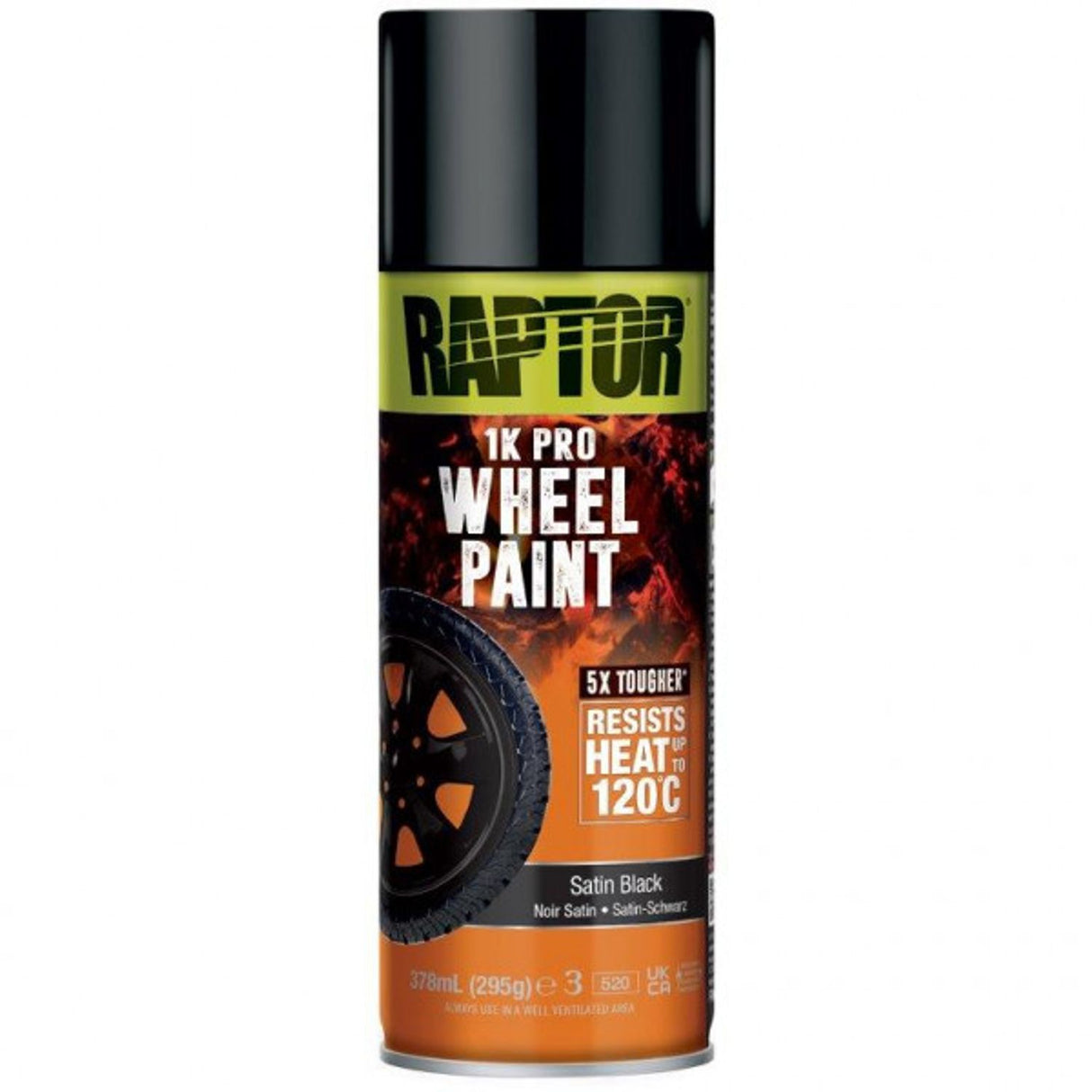 Wheel Paint Satin Black 378ml