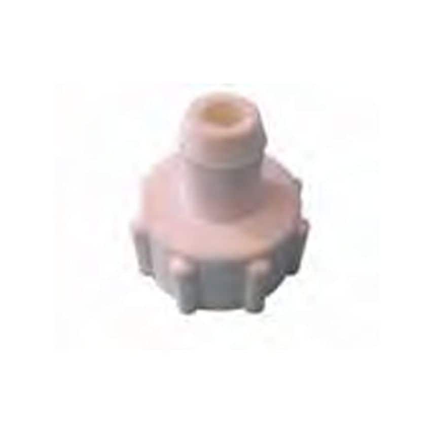 White Nipple Cap with Washer - 1/2"