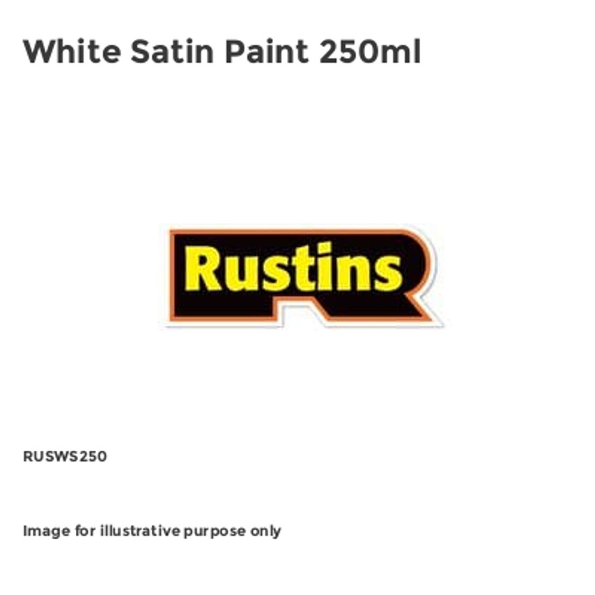 White Satin Paint 250ml RUSWS250