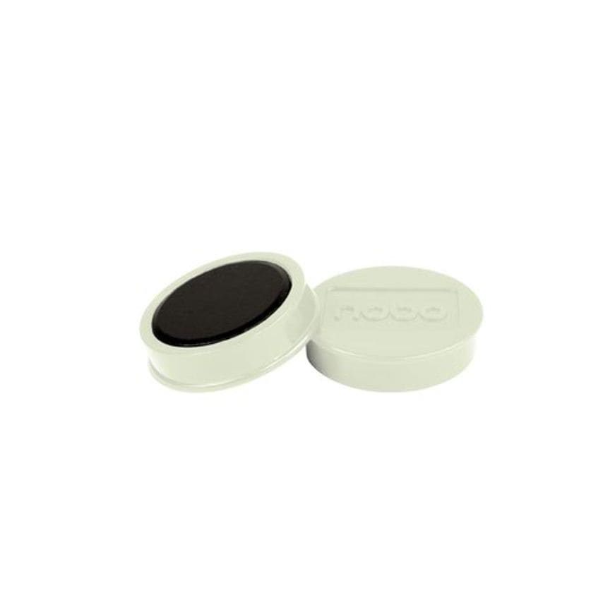 Whiteboard Magnets 38mm White, Pack of 10