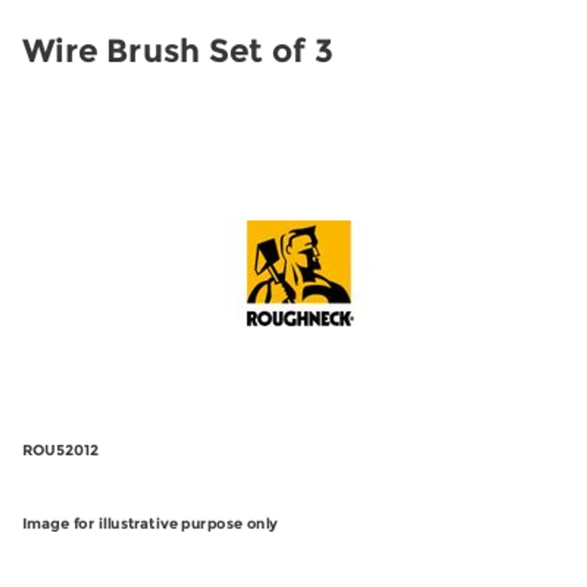 Wire Brush Set of 3 - ROU52012