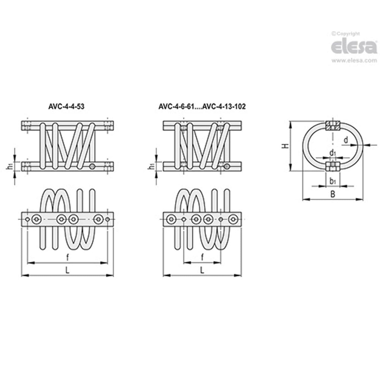 Wire rope isolator-AVC-4-13-102