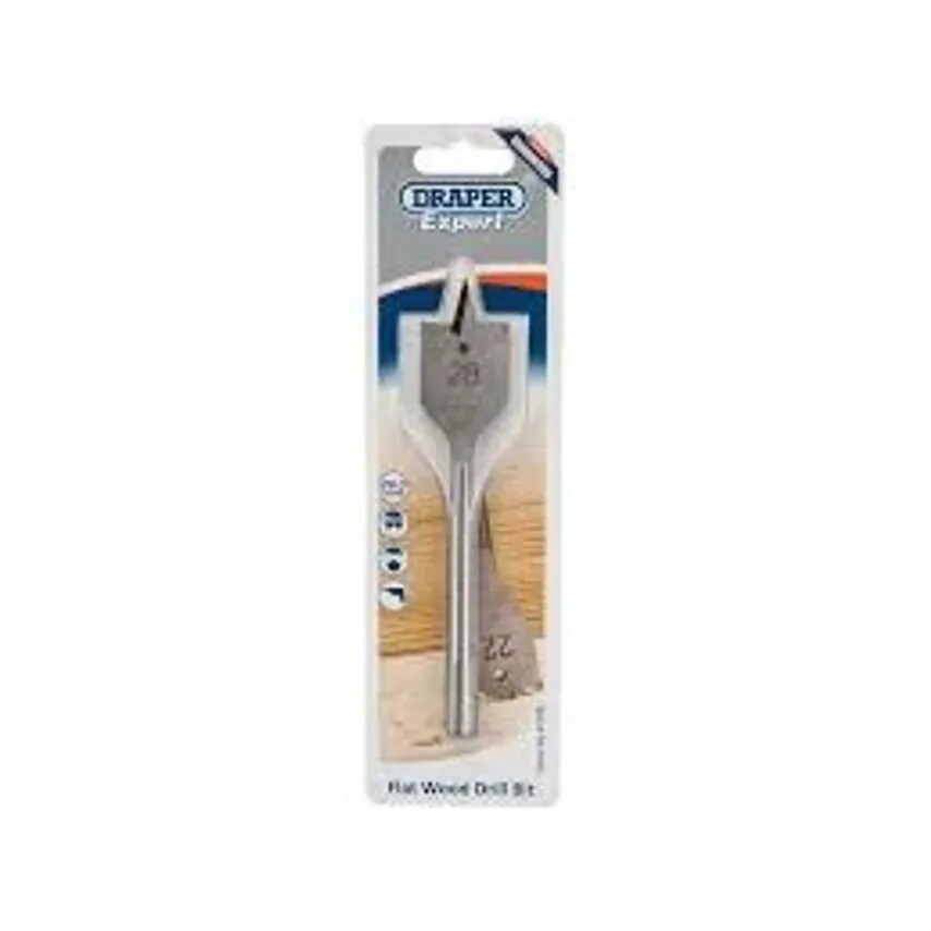 Wood Bit Flat Metric 28.0mm Carbon Steel