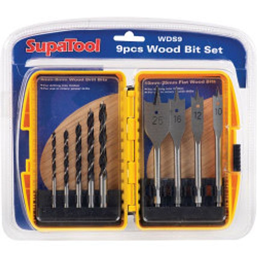 Wood Bit Set 9 Piece