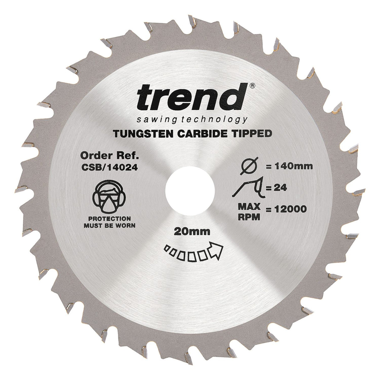 Wood Circular Saw Blade 140mm x 20mm x 24T