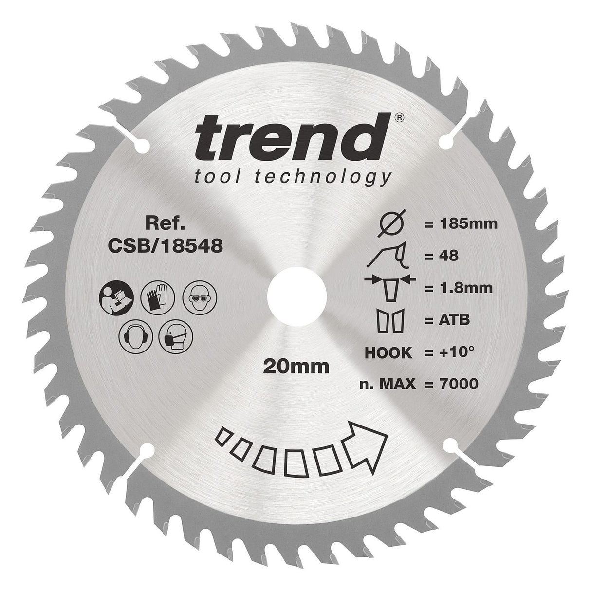 Wood Circular Saw Blade 184mm x 30mm x 58T
