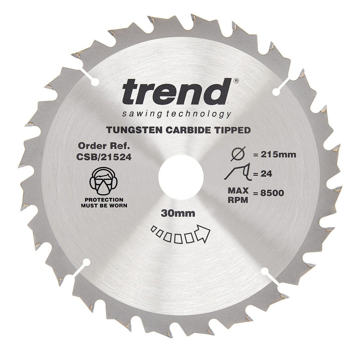 Wood Circular Saw Blade 215mm x 30mm x 24T