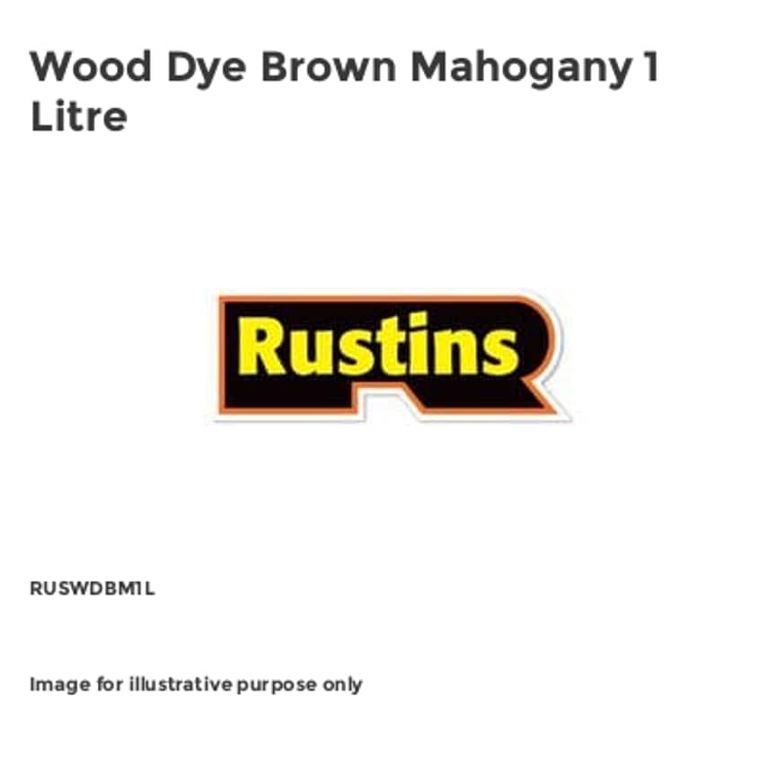 Wood Dye Brown Mahogany 1 Litre