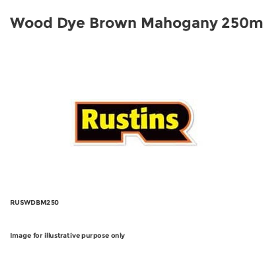 Wood Dye Brown Mahogany 250ml RUSWDBM250