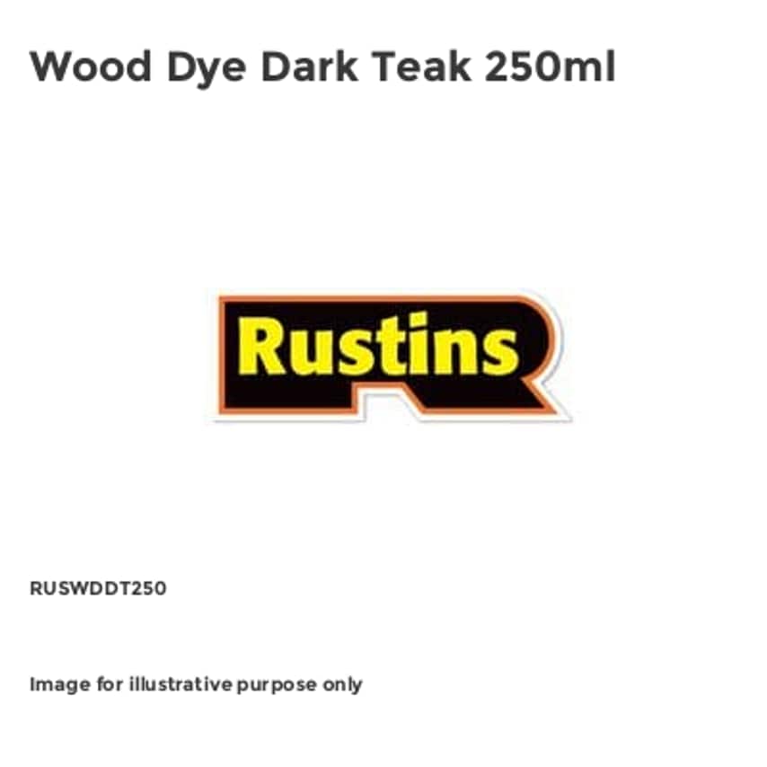 Wood Dye Dark Teak 250ml RUSWDDT250