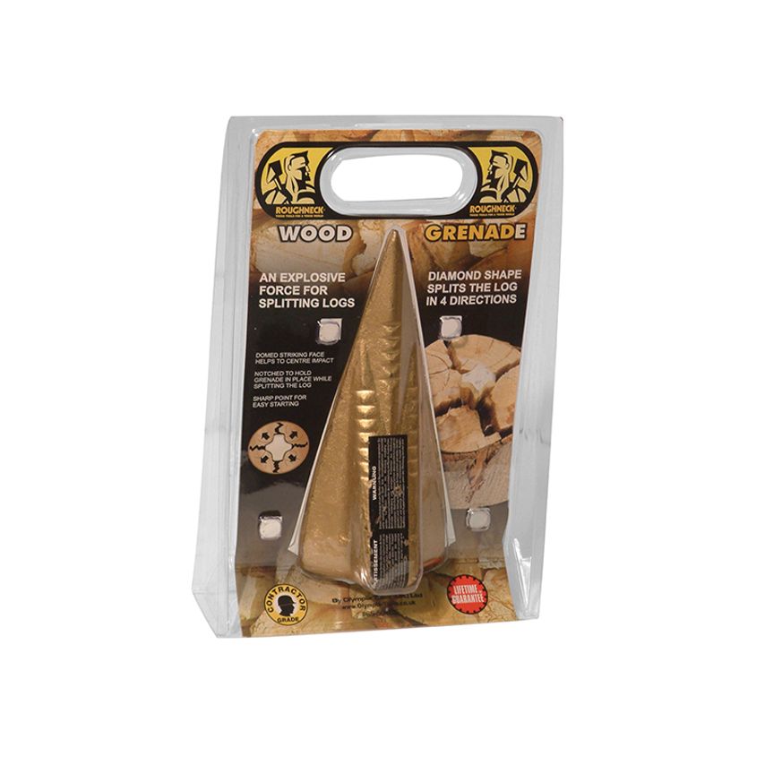 Wood Grenade Splitting Wedge (Blister Packed) 1.6kg (4 lb) ROU65504BL