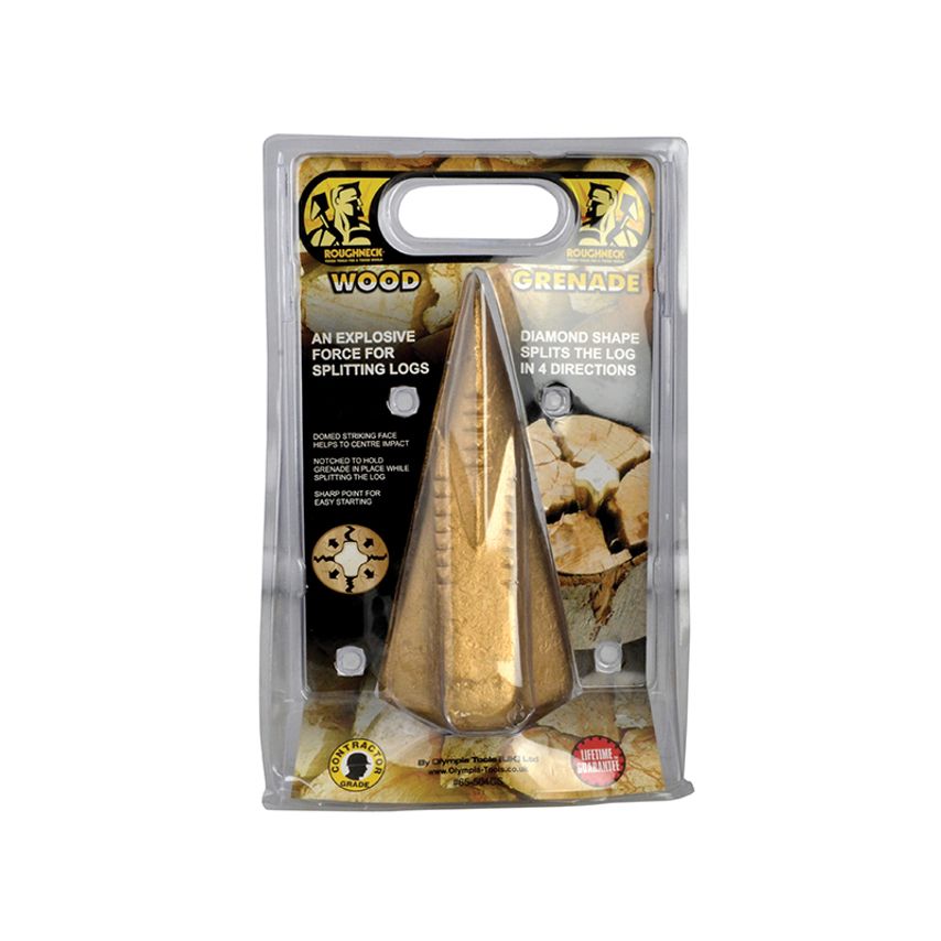 Wood Grenade Splitting Wedge (Blister Packed) 1.6kg (4 lb) ROU65504BL