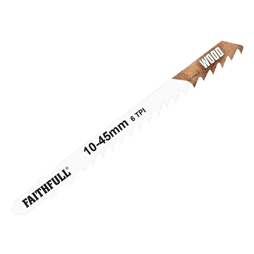 Wood Jigsaw Blades Pack of 5 T101D FAIJBT101D