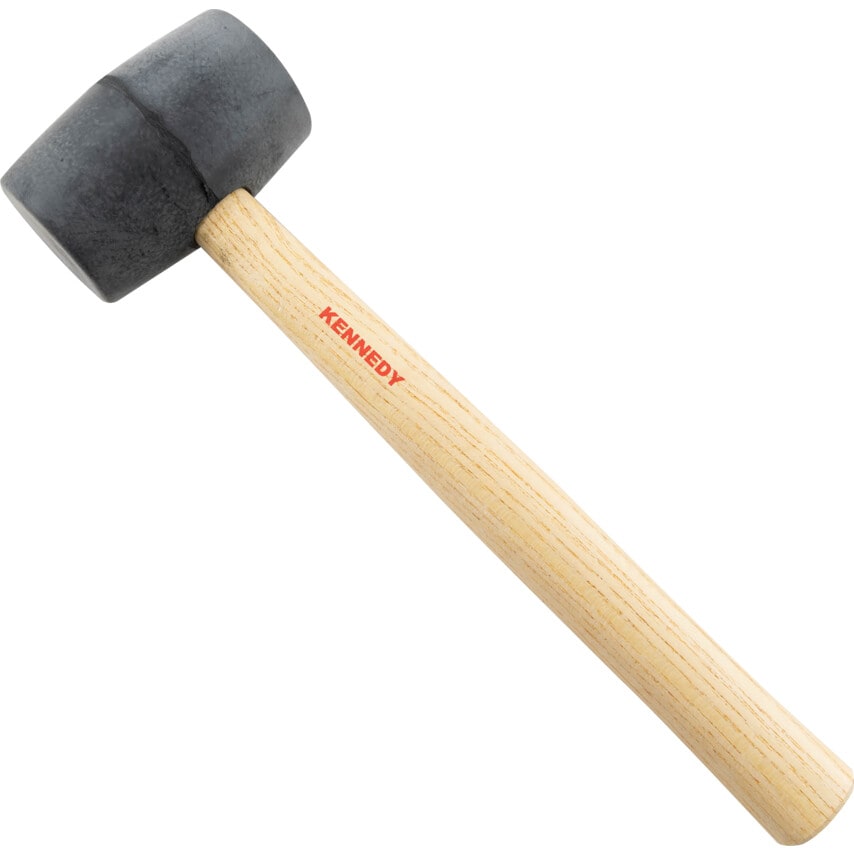Wood Shaft 16oz Rubber Mallet
