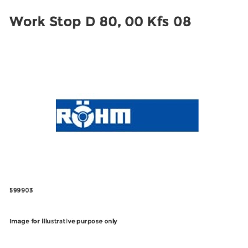 Work Stop D 80, 00 Kfs 08