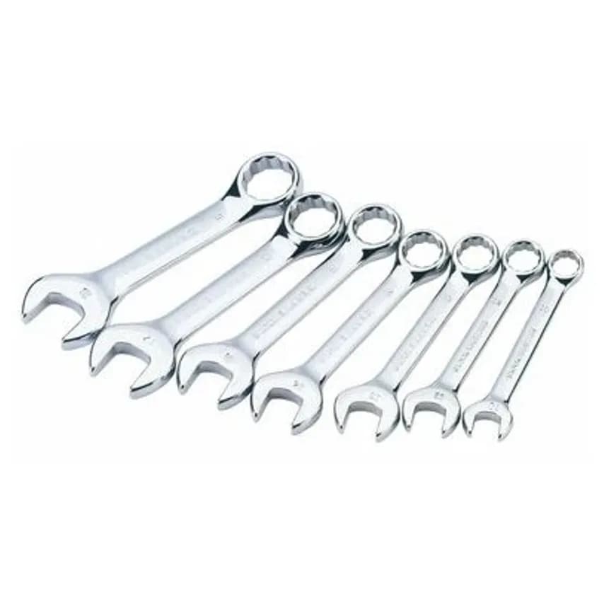Wrench Stubby Combination Hi-torq 7 Piece Metric Set