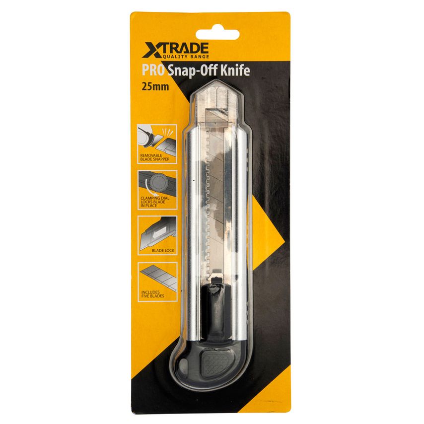 X0900089 Pro Snap-Off Knife 25mm - Pack of 5