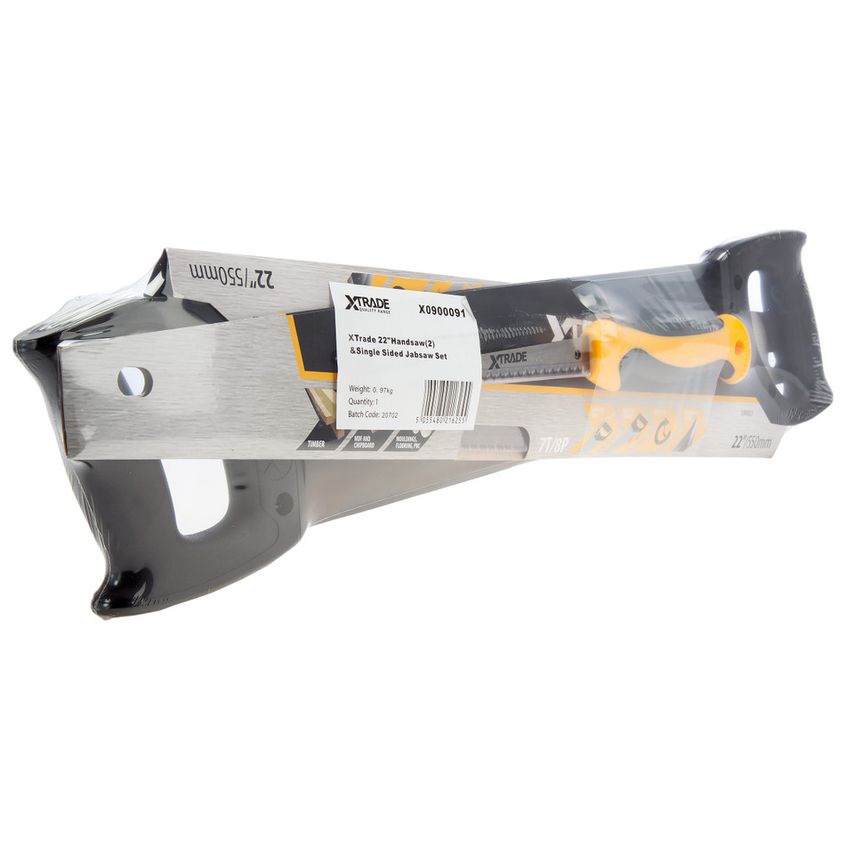 X0900091 Hand Saw Pack 2 x 550mm (22") + Jab Saw 150mm (6")