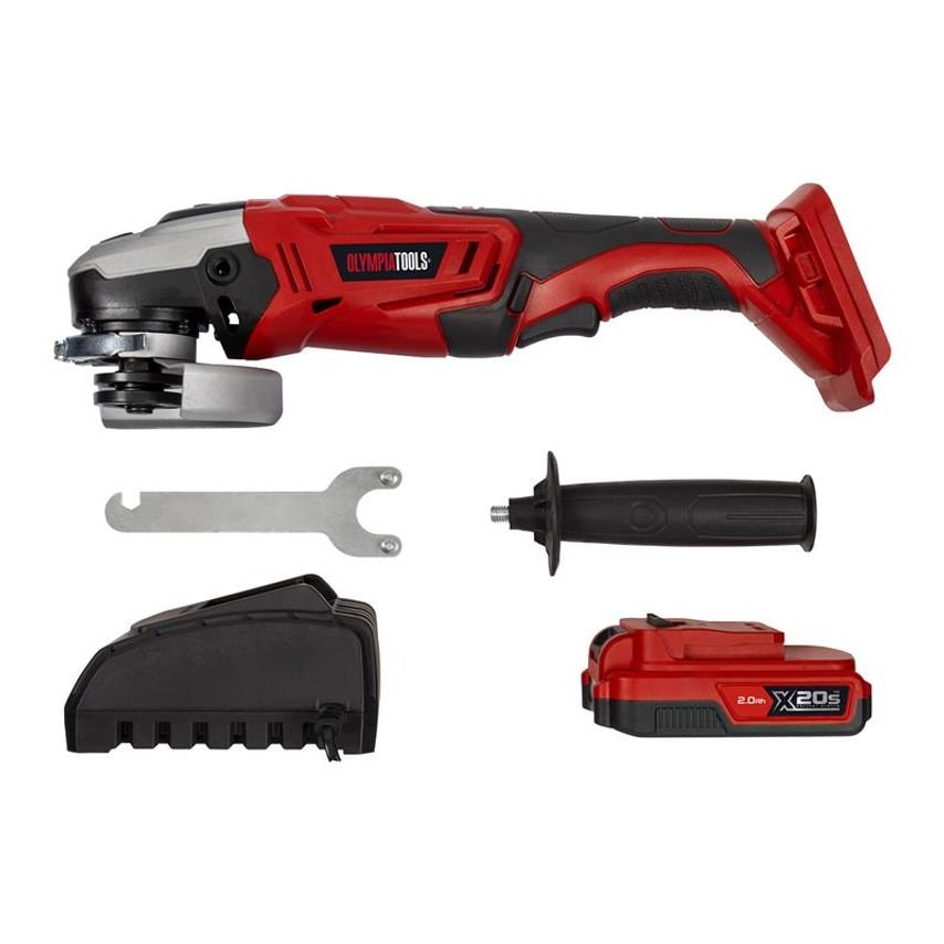 X20S Angle Grinder 20V 1 x 2.0Ah Li-ion OLPX20SAG1